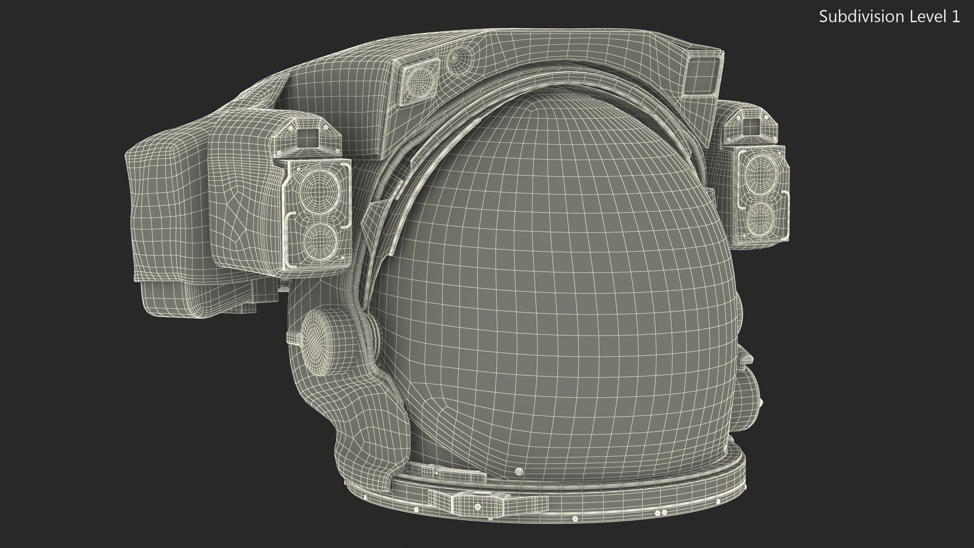 Astronaut Helmet with Visor 3D