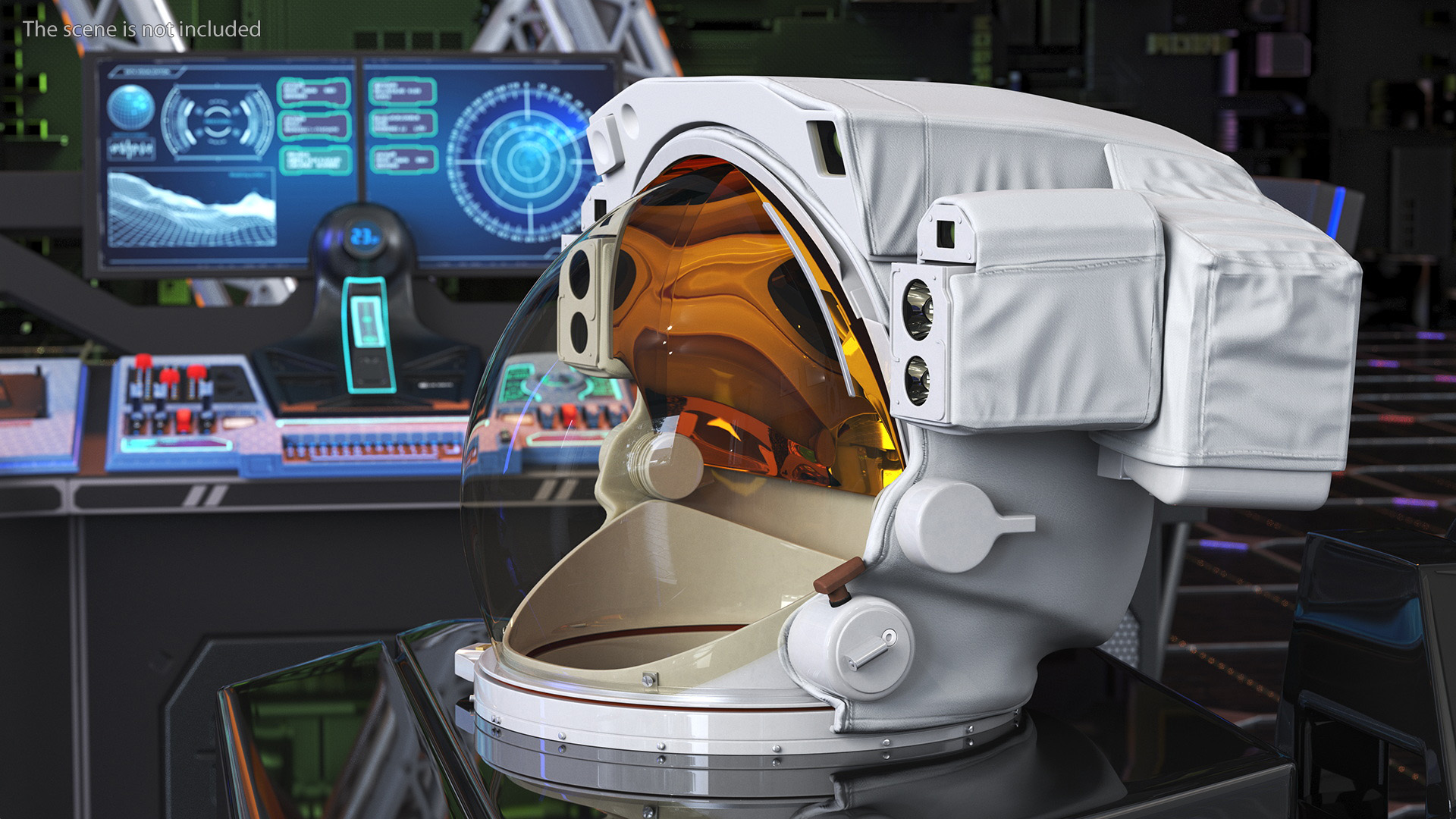 Astronaut Helmet with Visor 3D