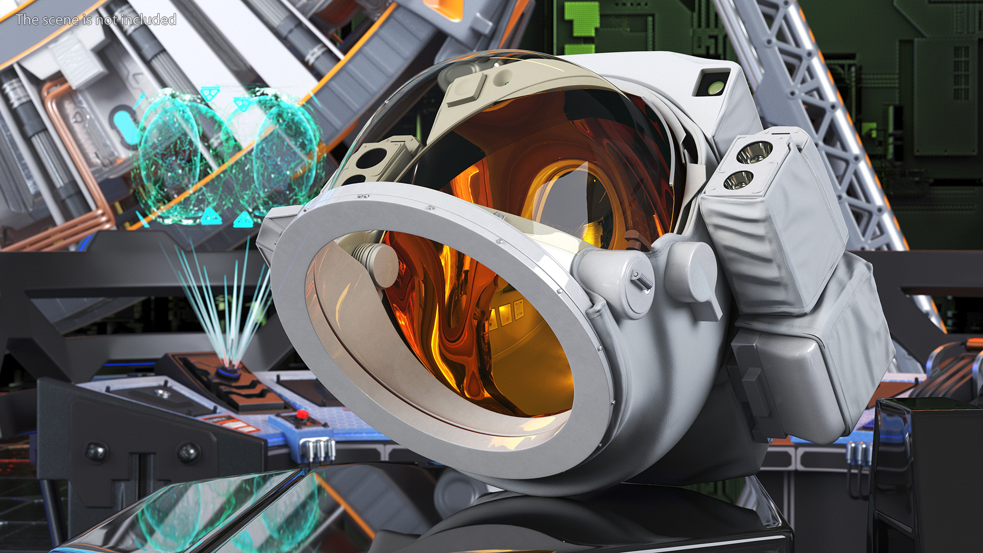 Astronaut Helmet with Visor 3D