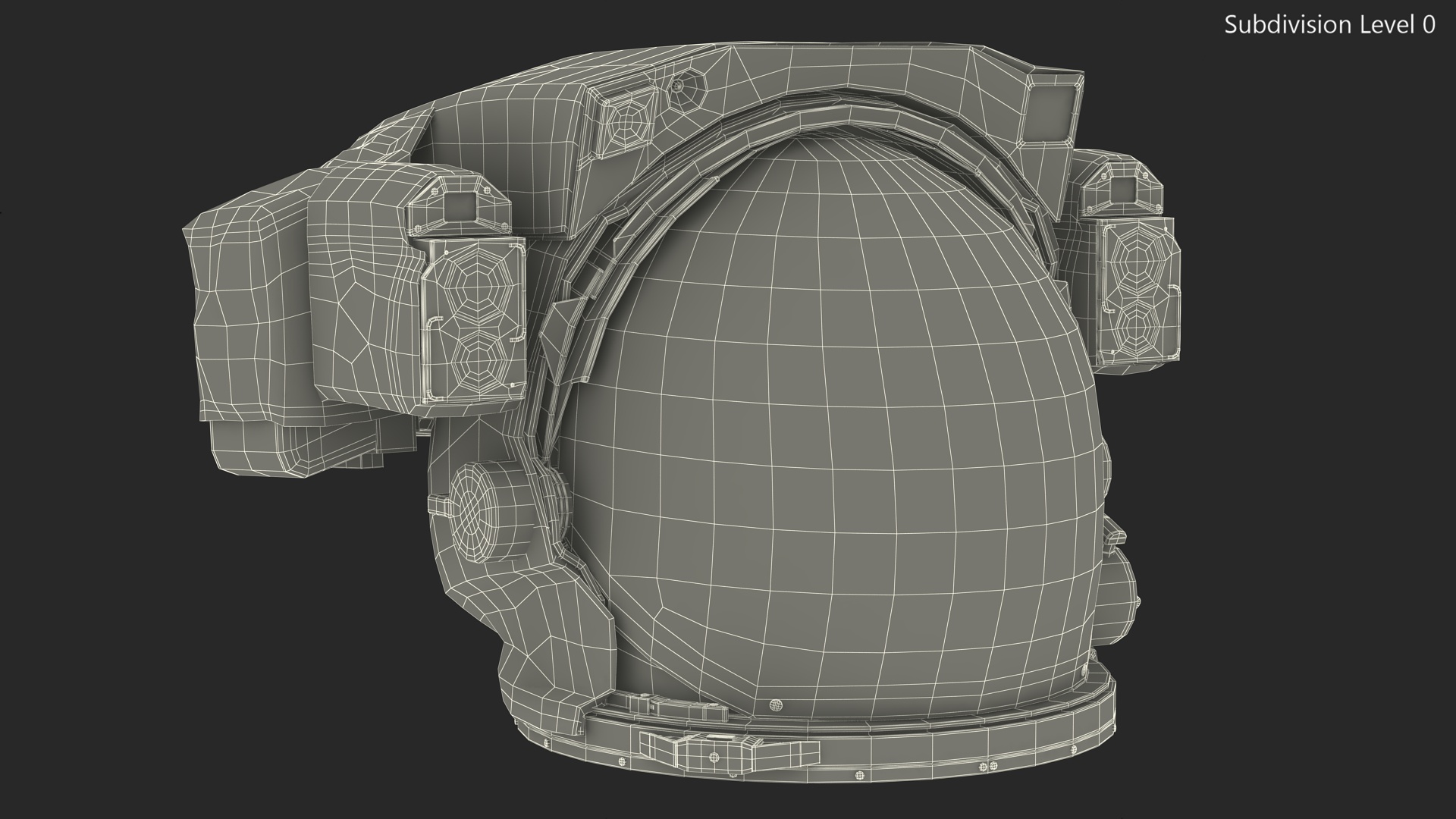 Astronaut Helmet with Visor 3D