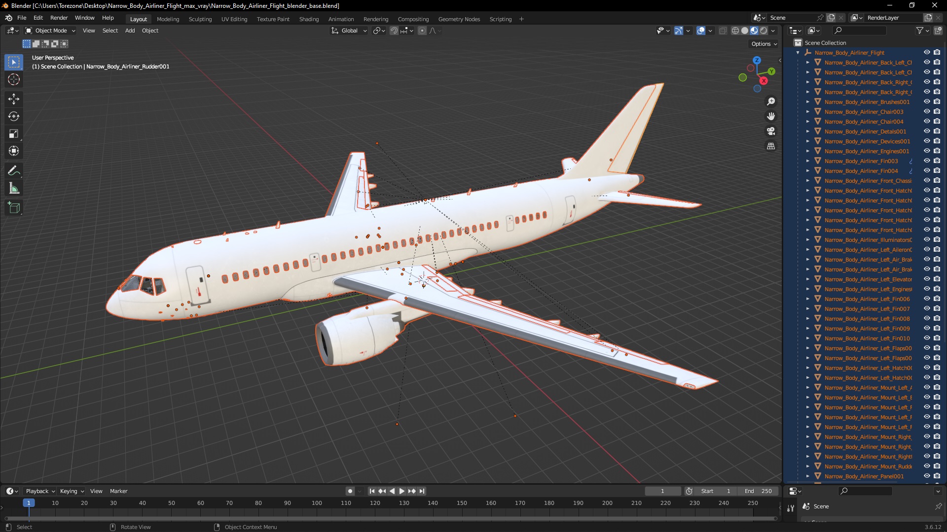Narrow Body Airliner Flight 3D