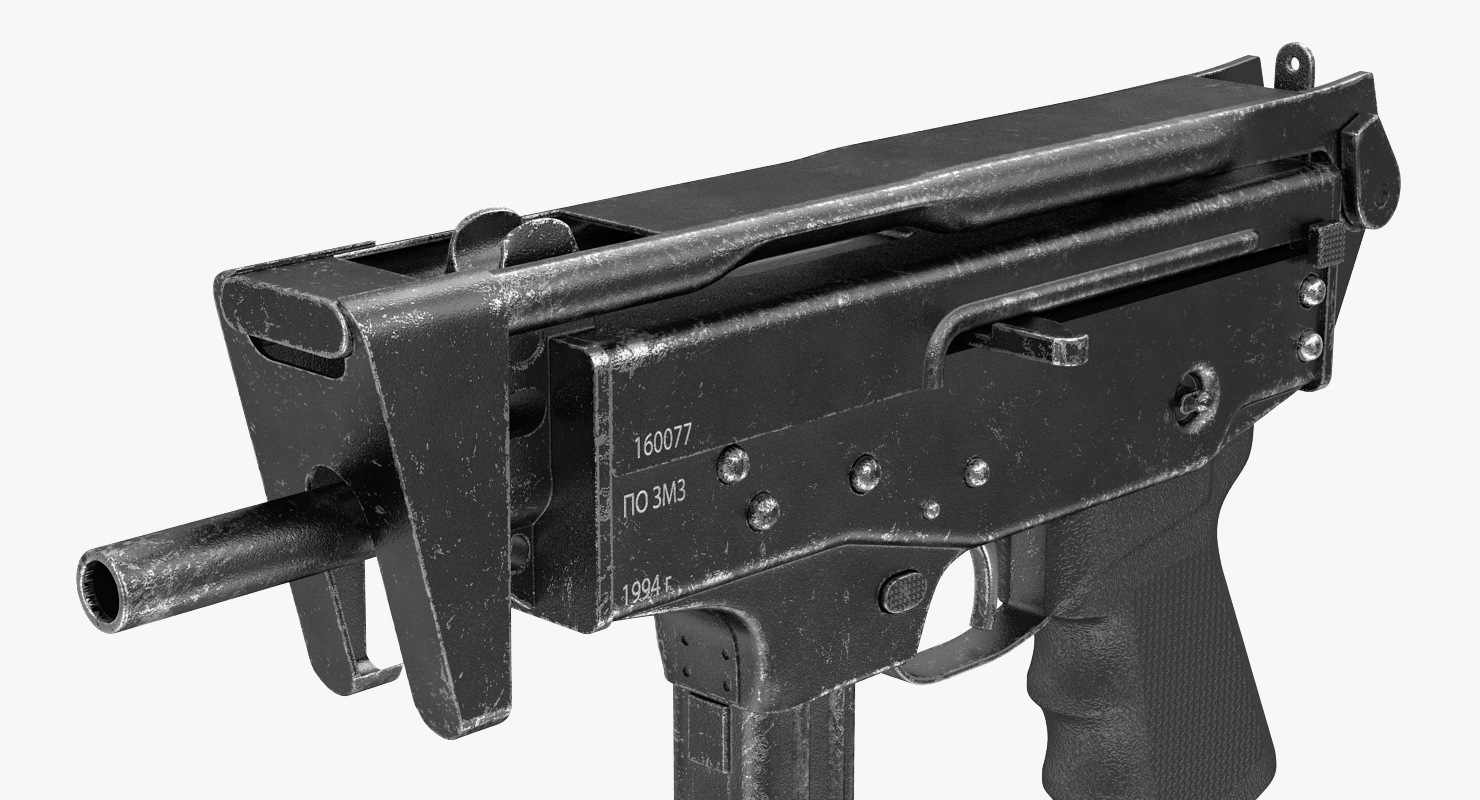 3D model Submachine Gun PP 91 KEDR