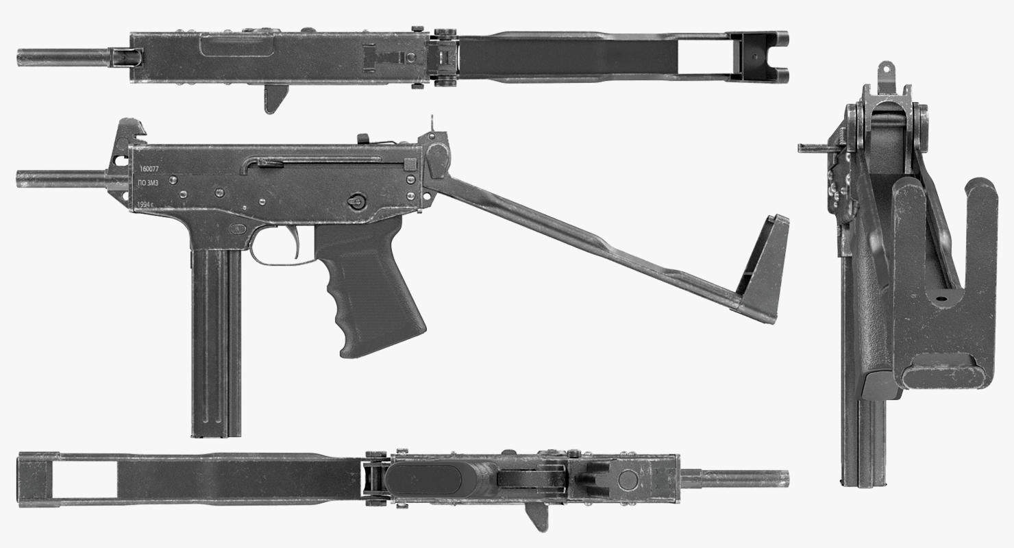 3D model Submachine Gun PP 91 KEDR