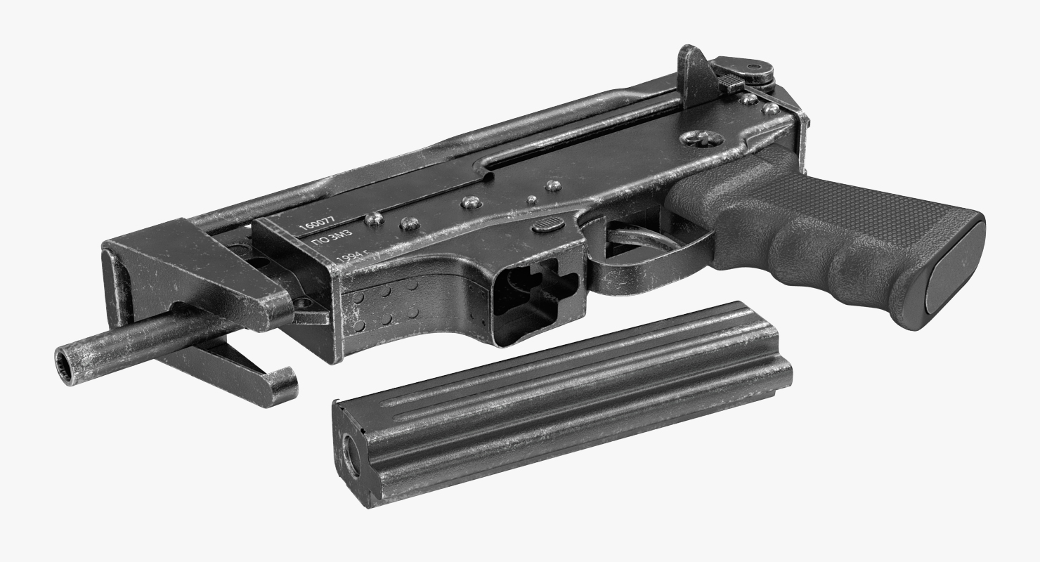 3D model Submachine Gun PP 91 KEDR
