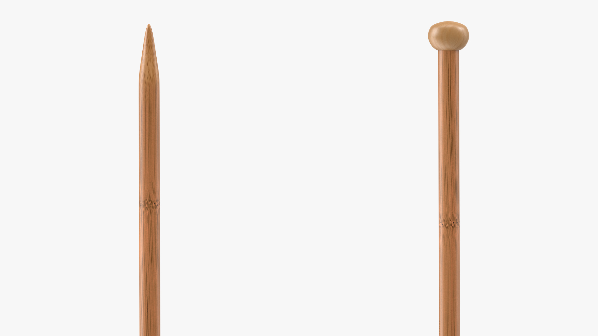 3D Knitting Needles Bamboo model