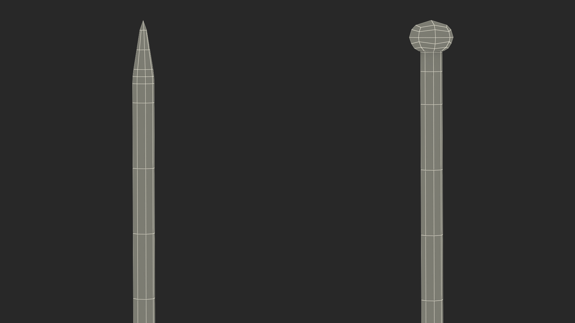 3D Knitting Needles Bamboo model