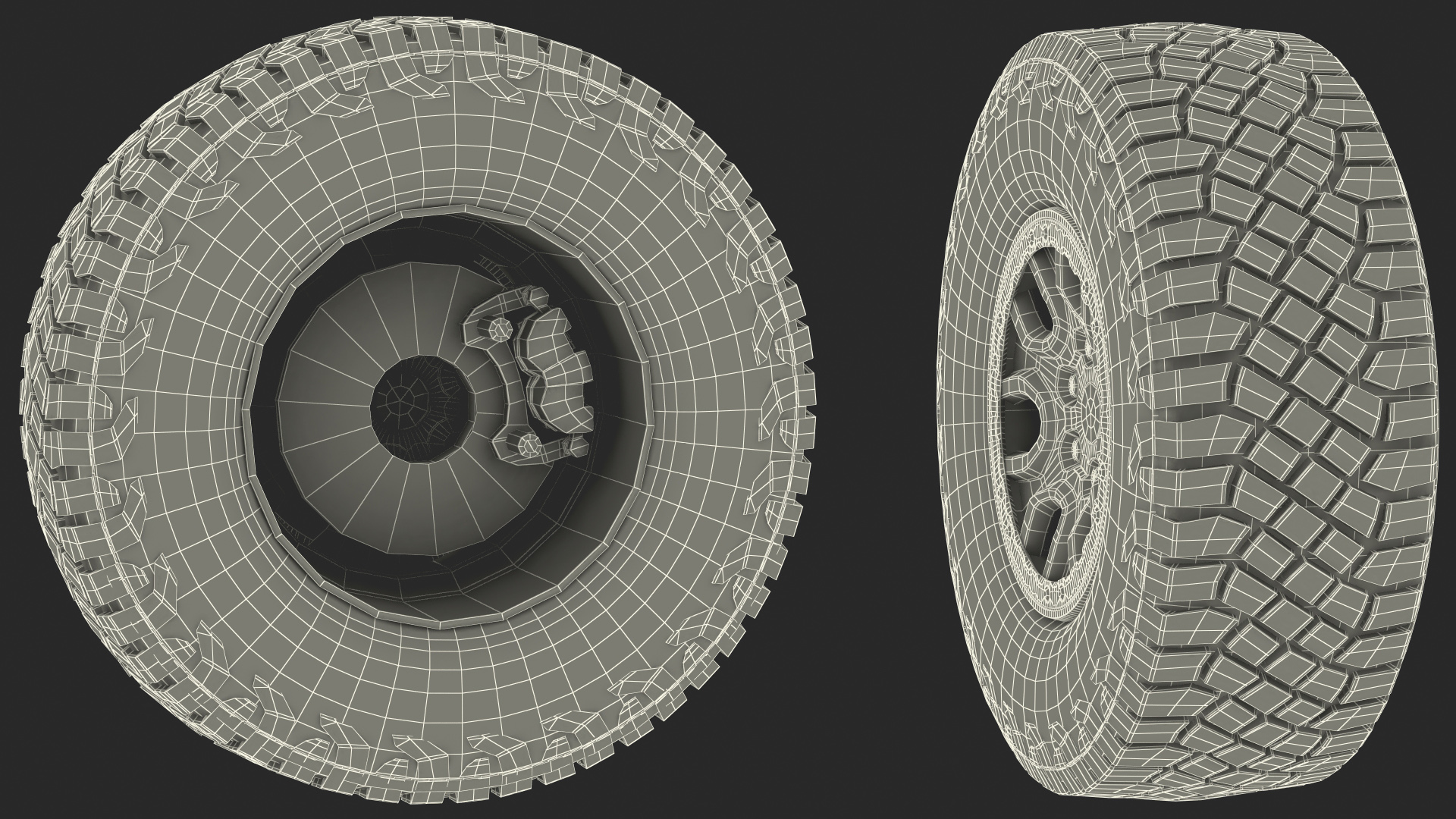 3D Off Road Tire model