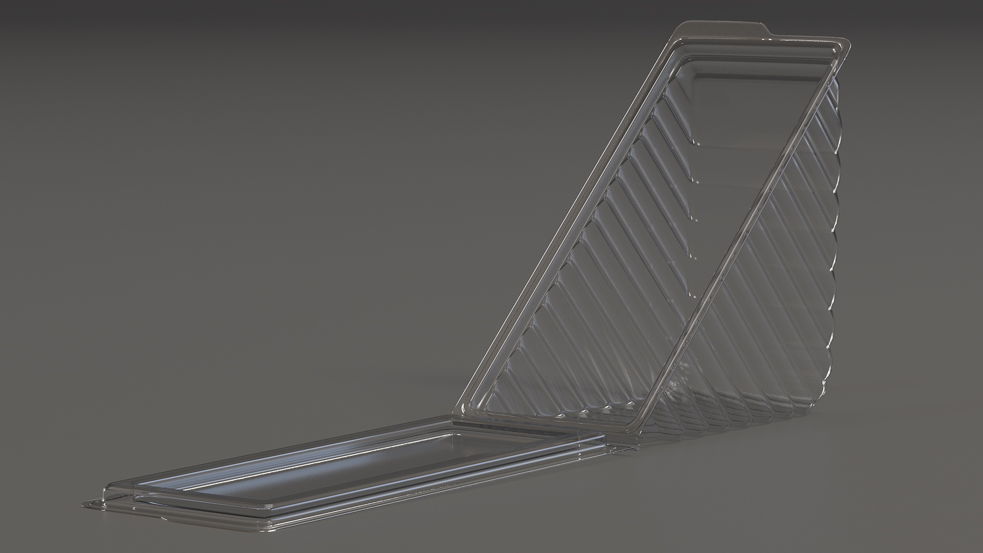 3D model Plastic Wedge for 2 Sandwiches Open