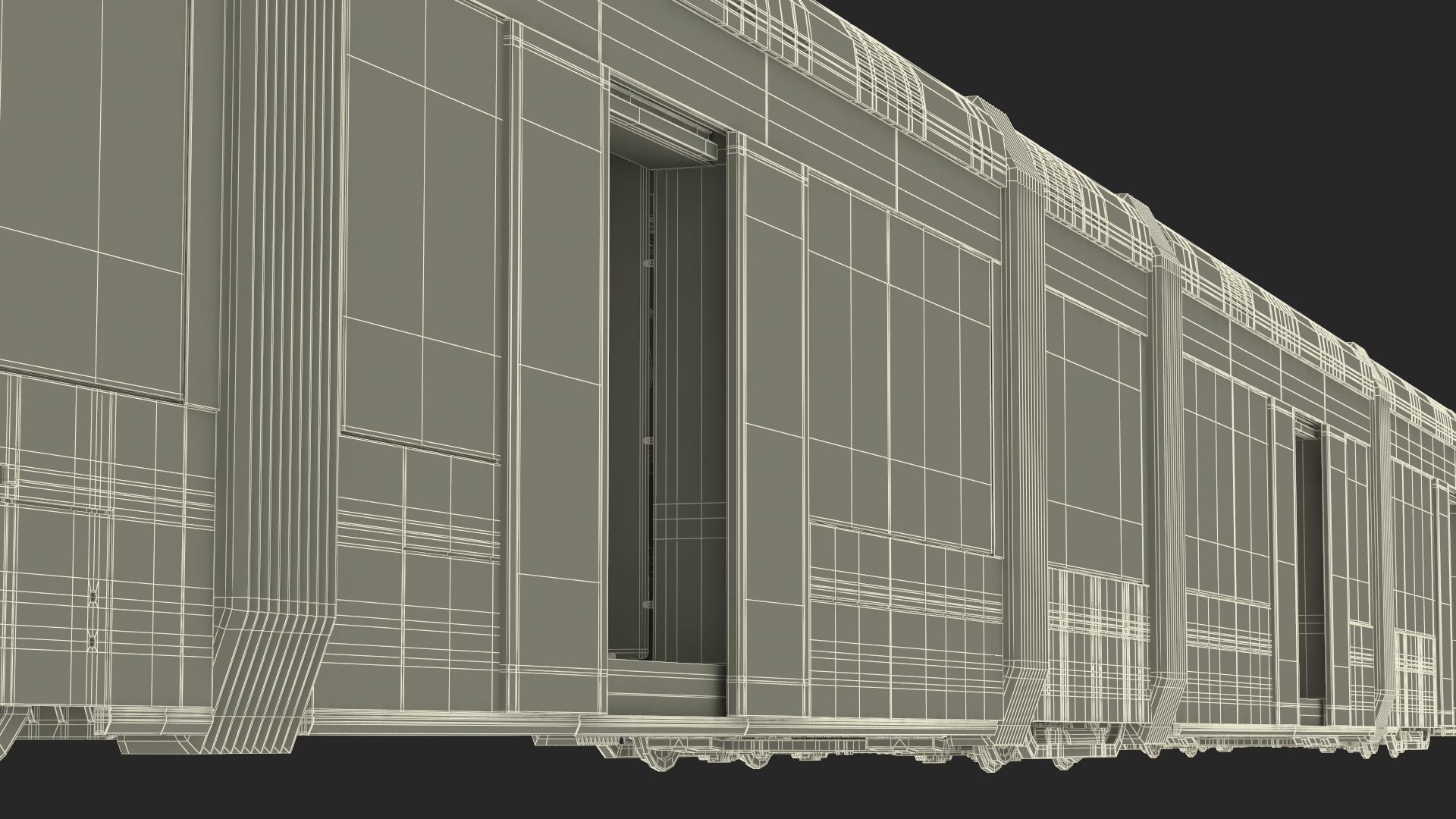 Modern City Tram Bybanen 3D model