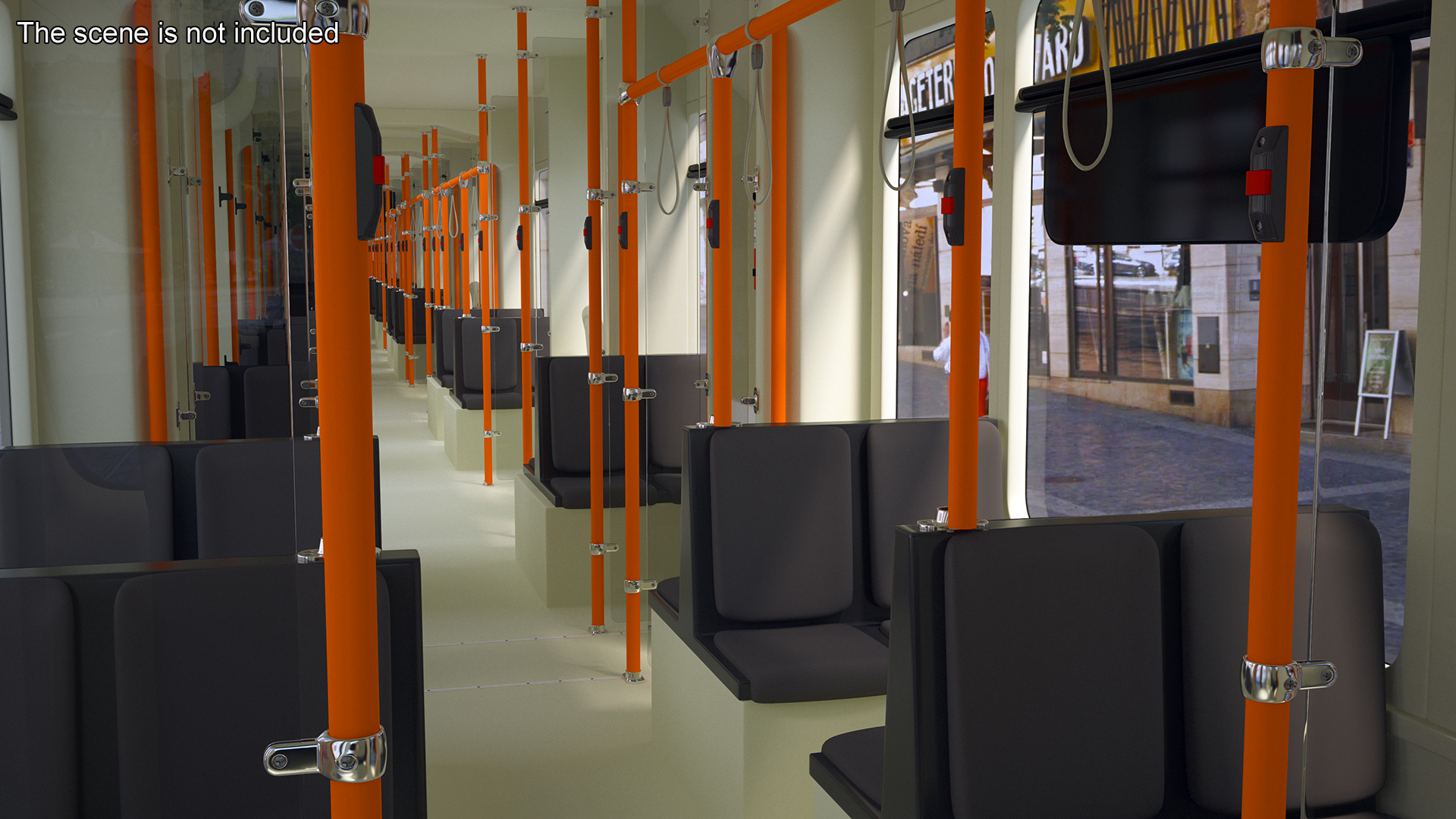 Modern City Tram Bybanen 3D model