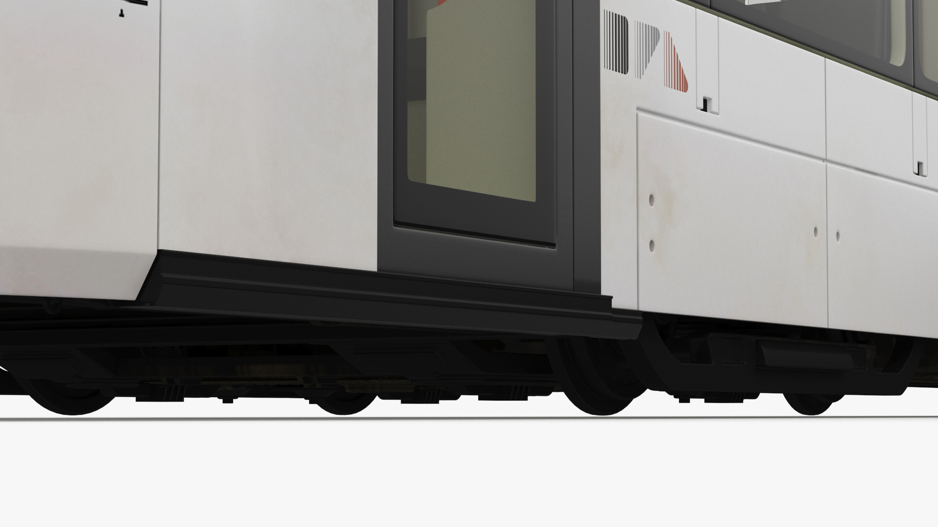 Modern City Tram Bybanen 3D model