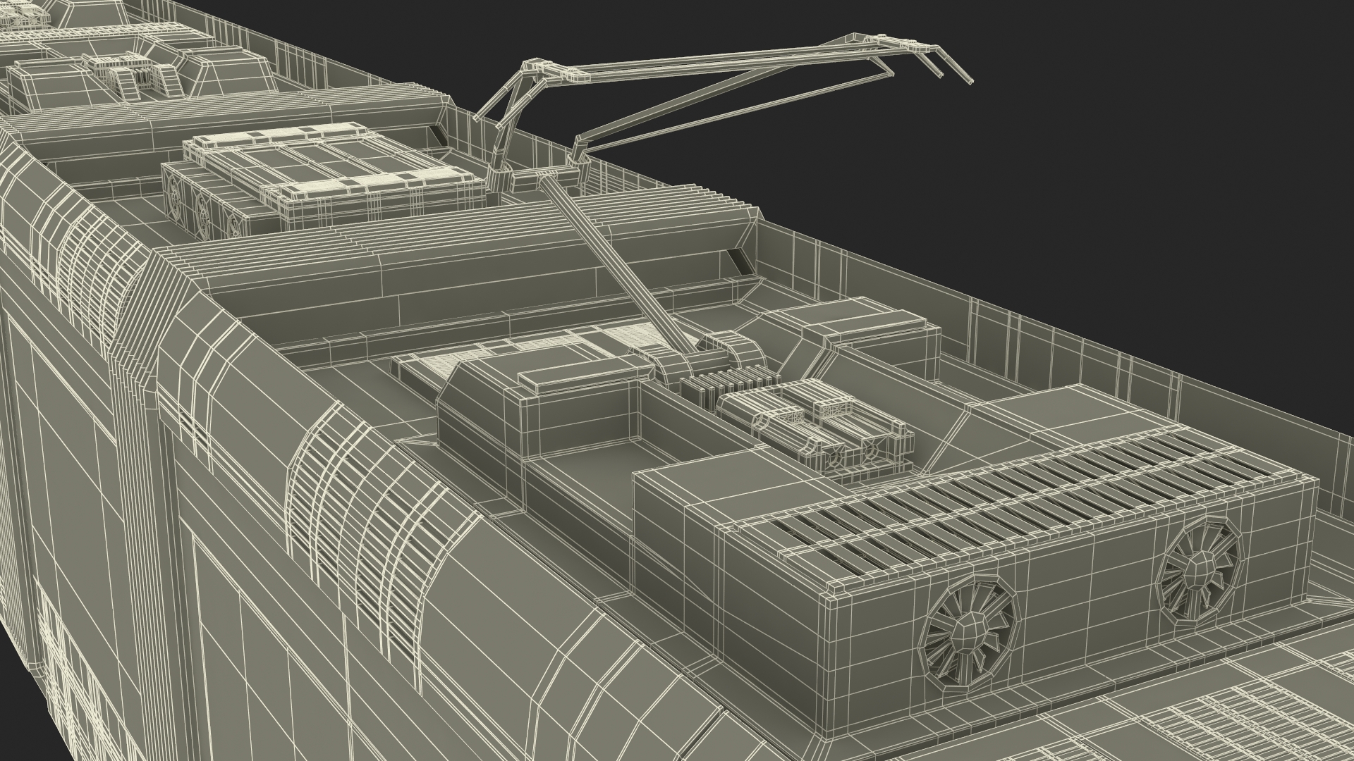 Modern City Tram Bybanen 3D model