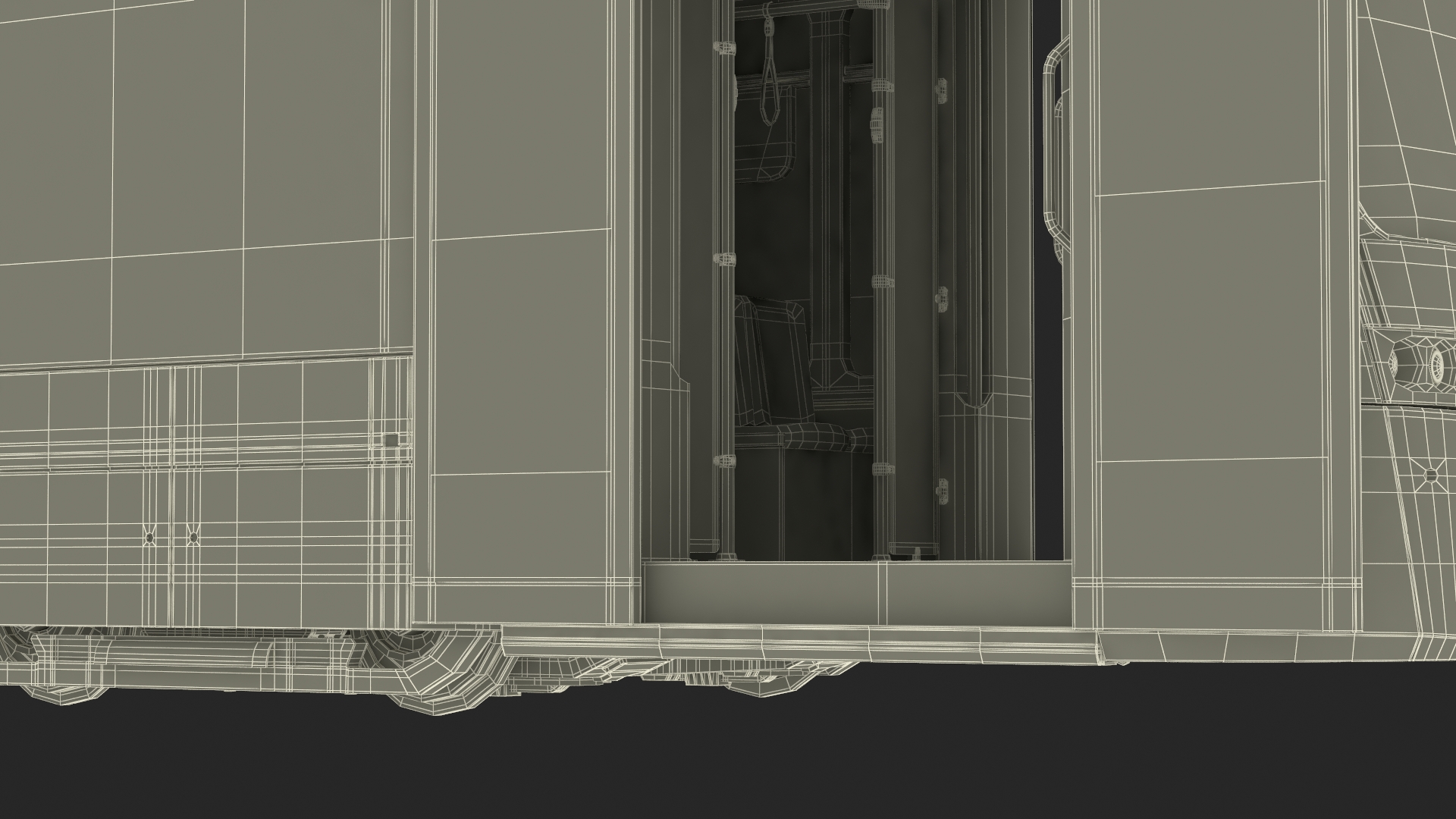 Modern City Tram Bybanen 3D model