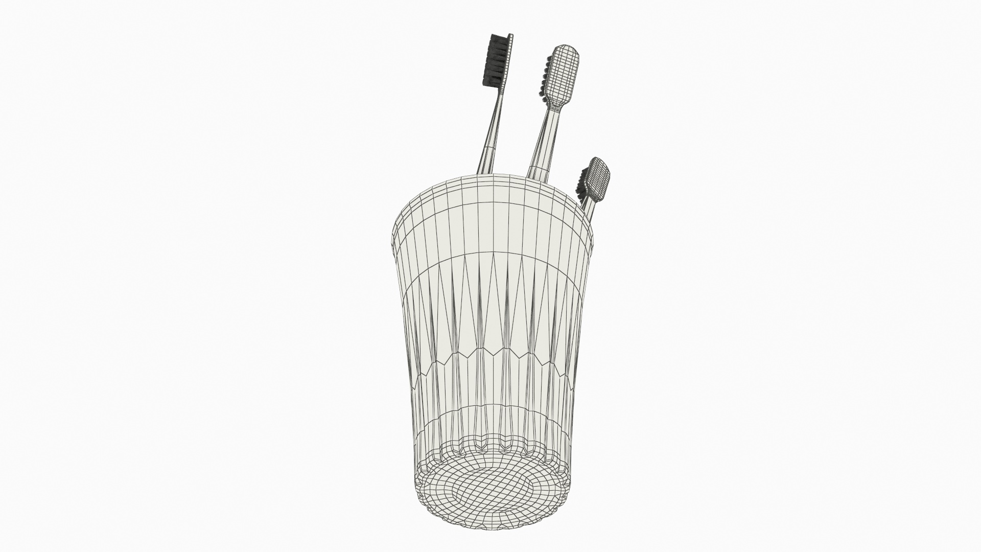 Toothbrush Set with Glass Cup Multicolor - view 9