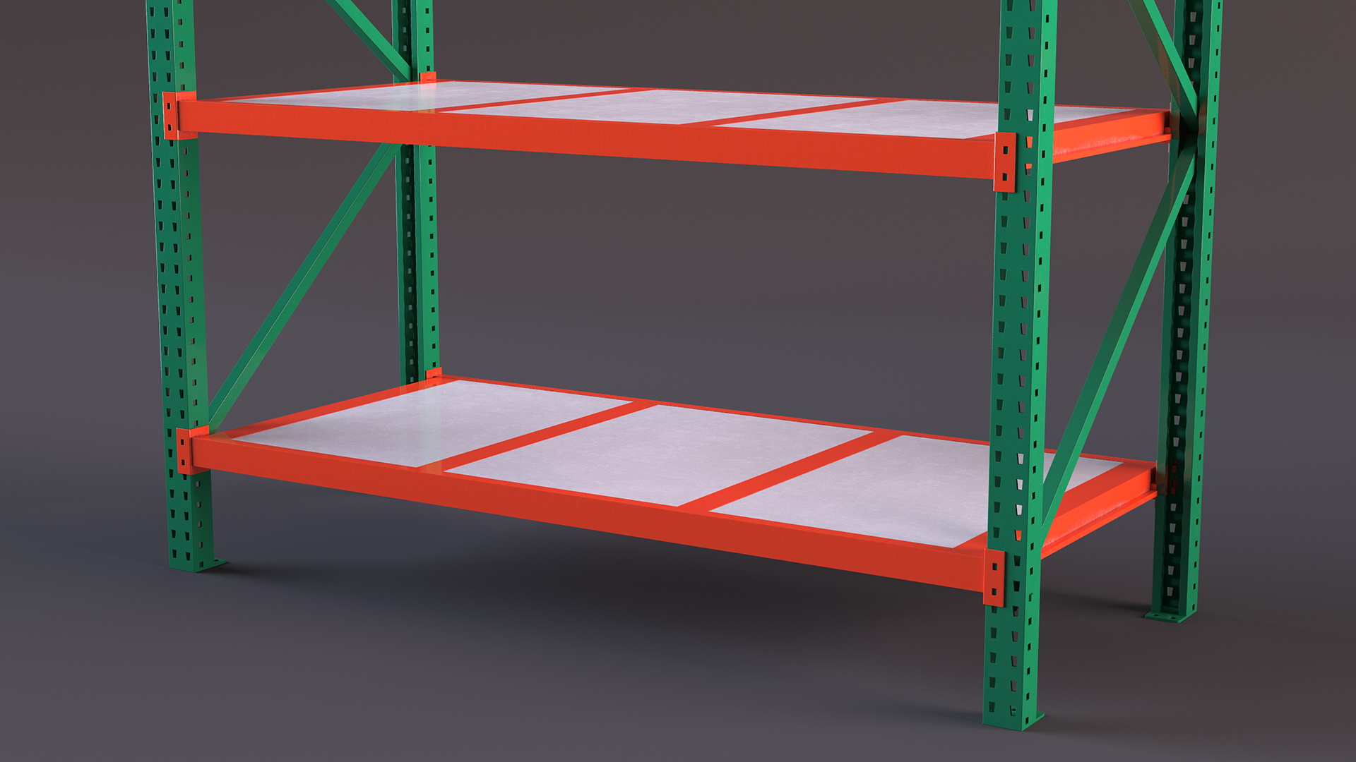 3D model Industrial Pallet Racking