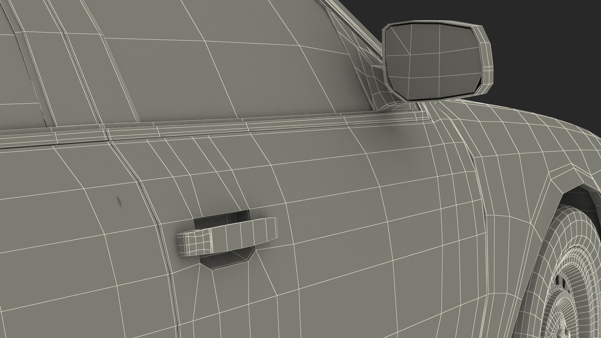 Ford Crown Victoria Yellow Taxi Simple Interior 3D