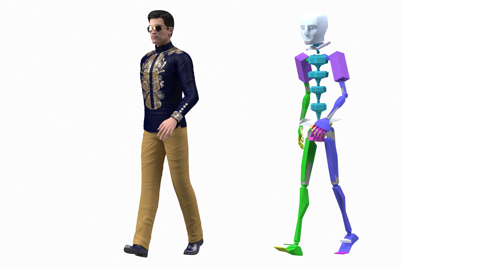 Asian Man Fashionable Style Rigged 3D model