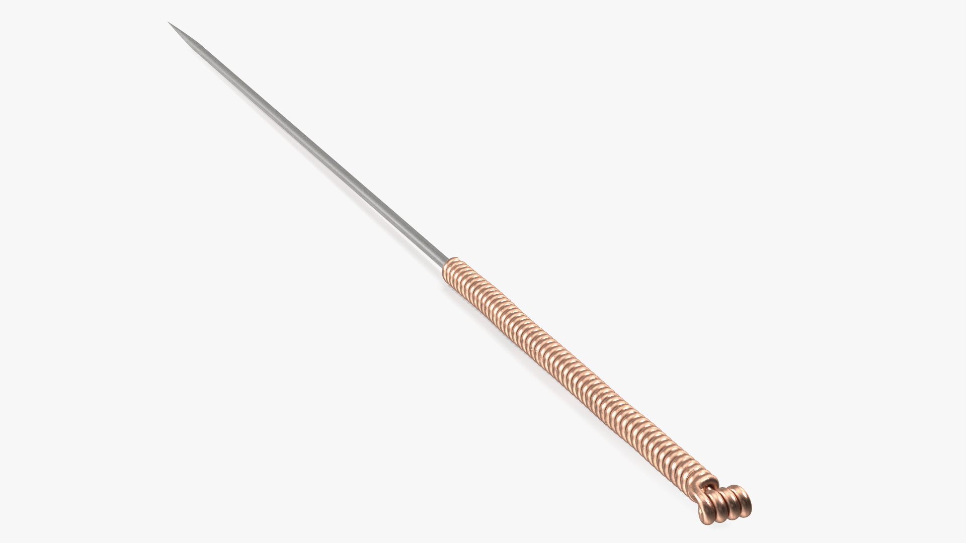 Large Acupuncture Needle Gold 3D model