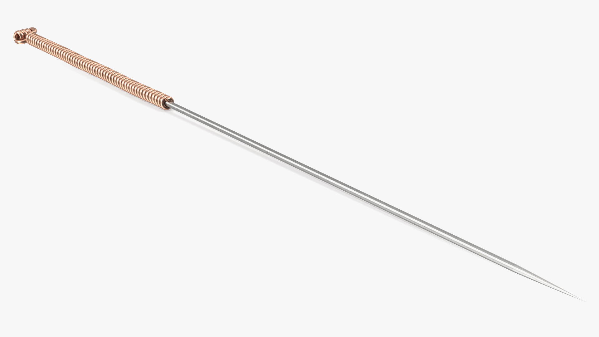 Large Acupuncture Needle Gold 3D model