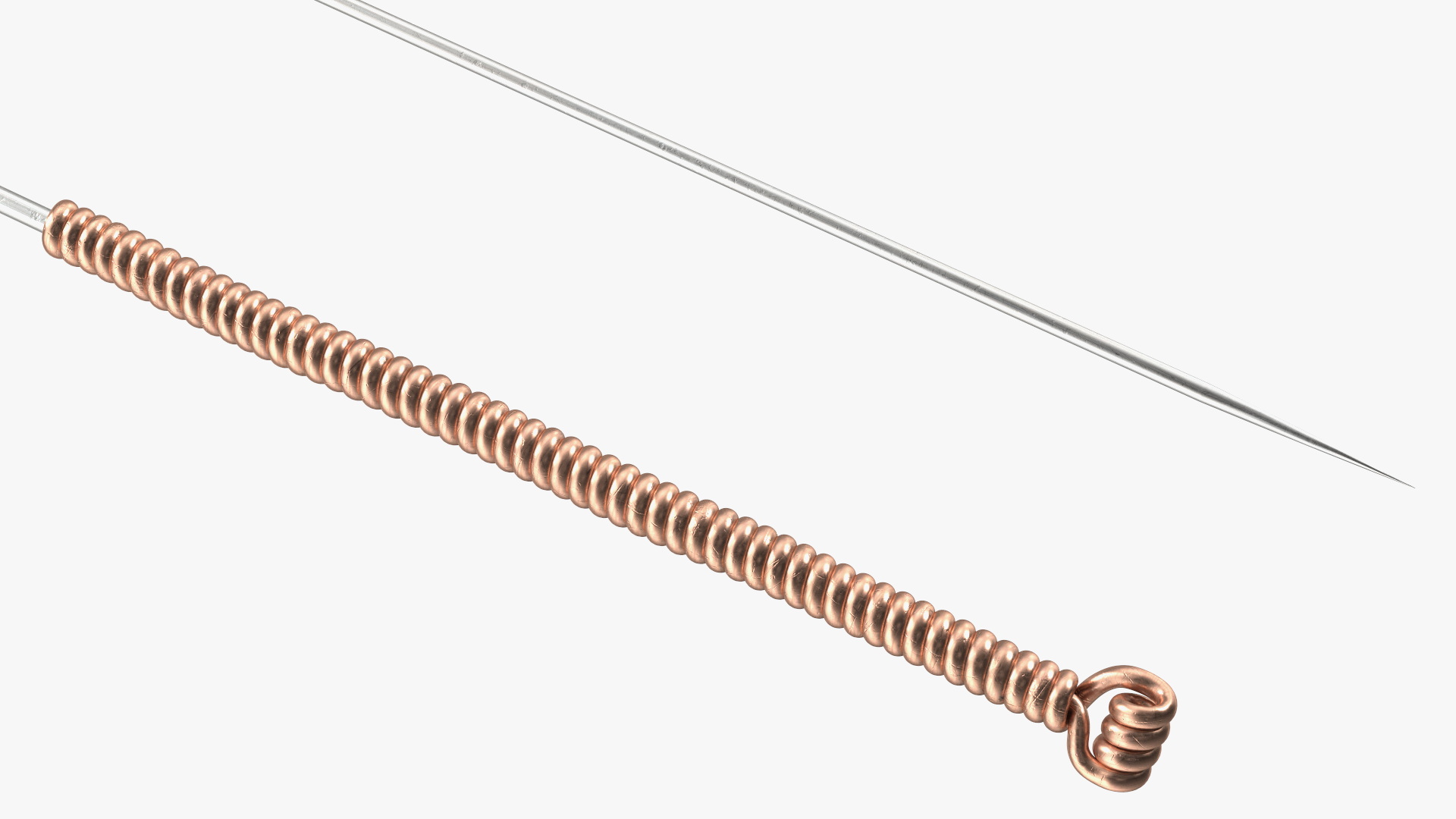 Large Acupuncture Needle Gold 3D model