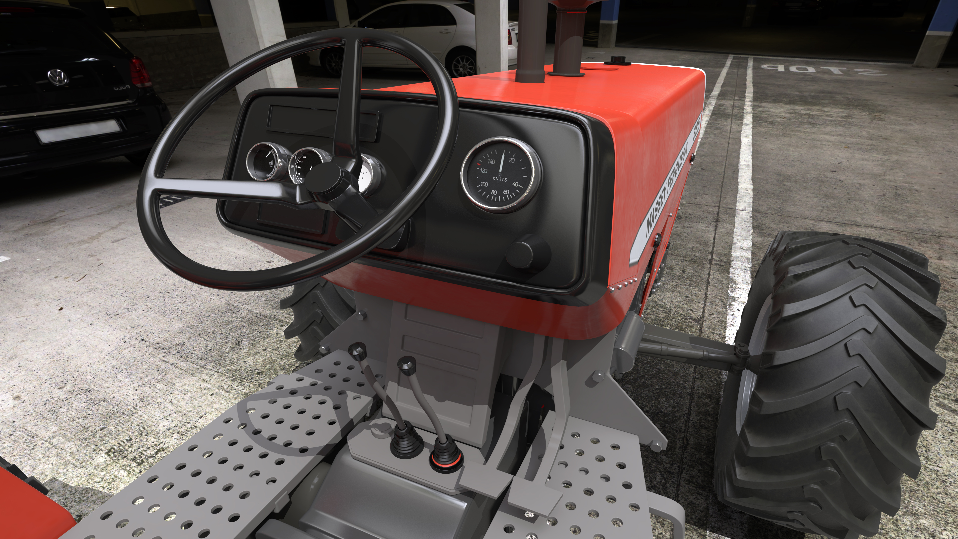 Massey Ferguson 385 Tractor 3D