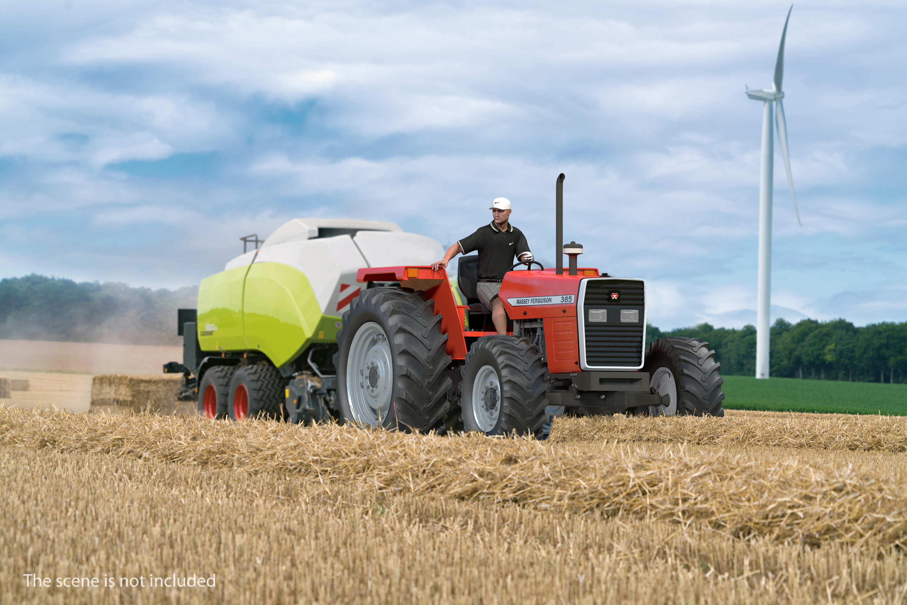 Massey Ferguson 385 Tractor 3D