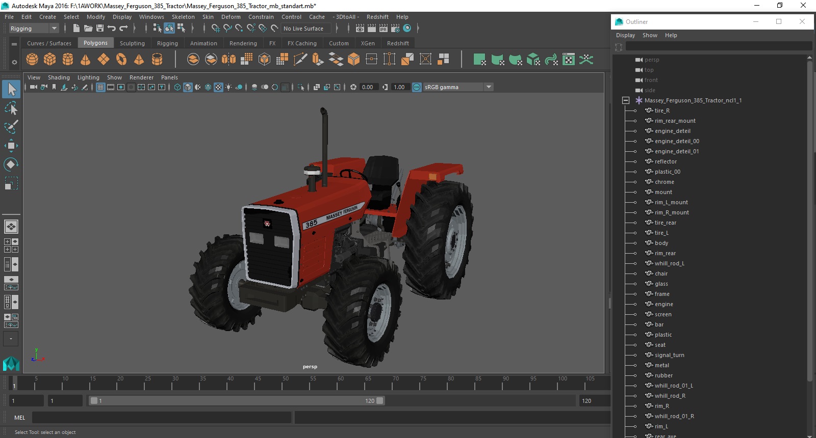 Massey Ferguson 385 Tractor 3D