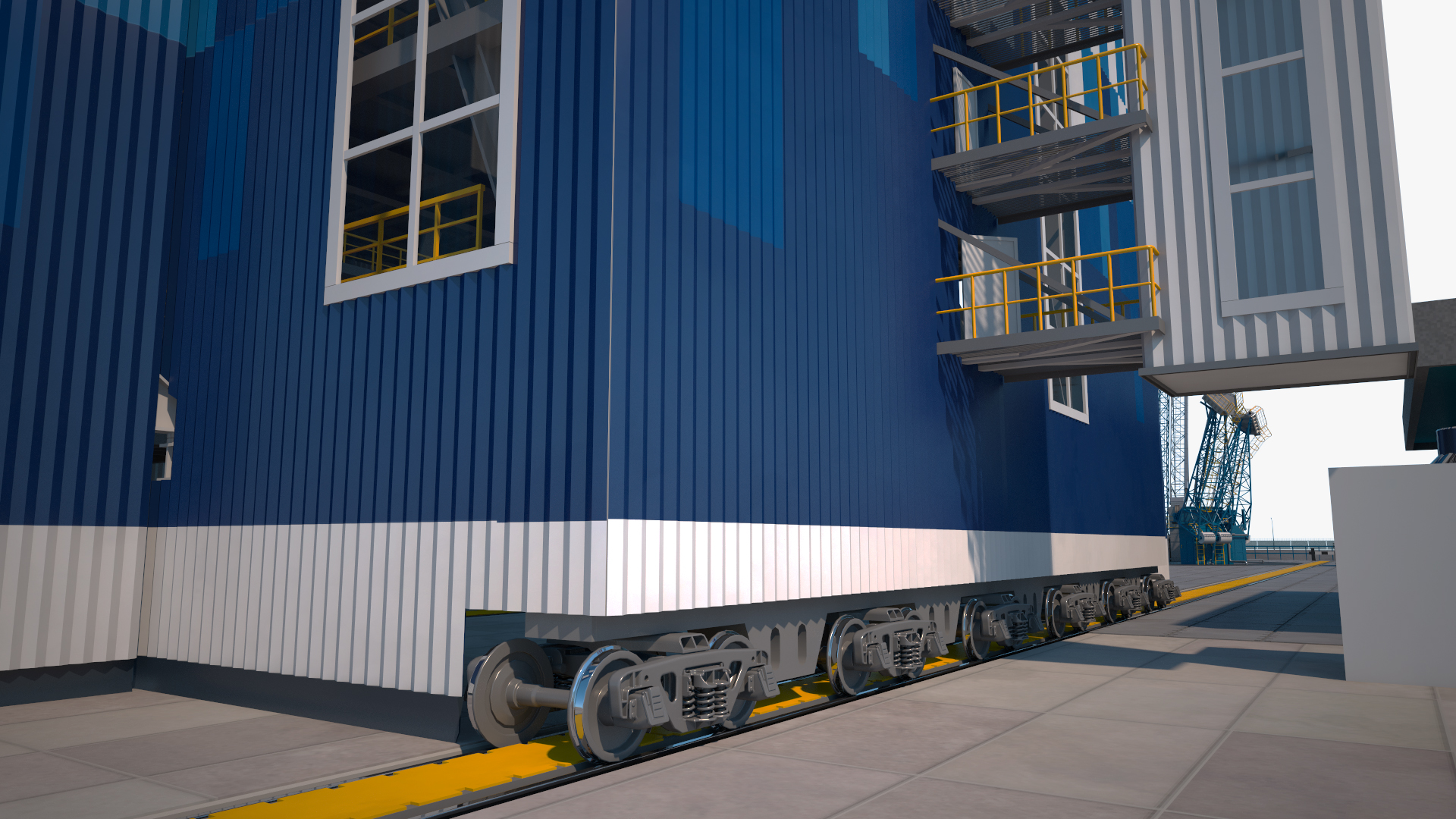 Vostochny Cosmodrome Russian Spaceport Rigged for Maya 3D model