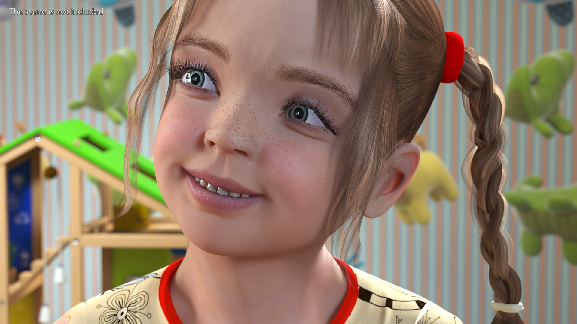 3D model Child Girl Pose