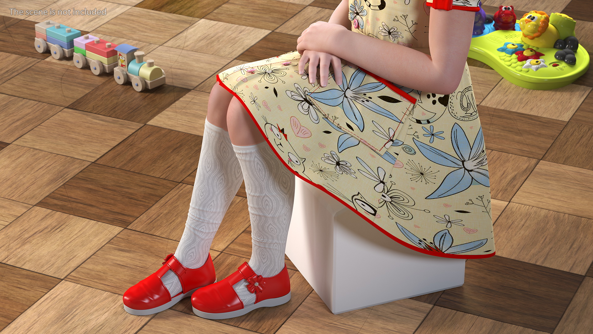 3D model Child Girl Pose