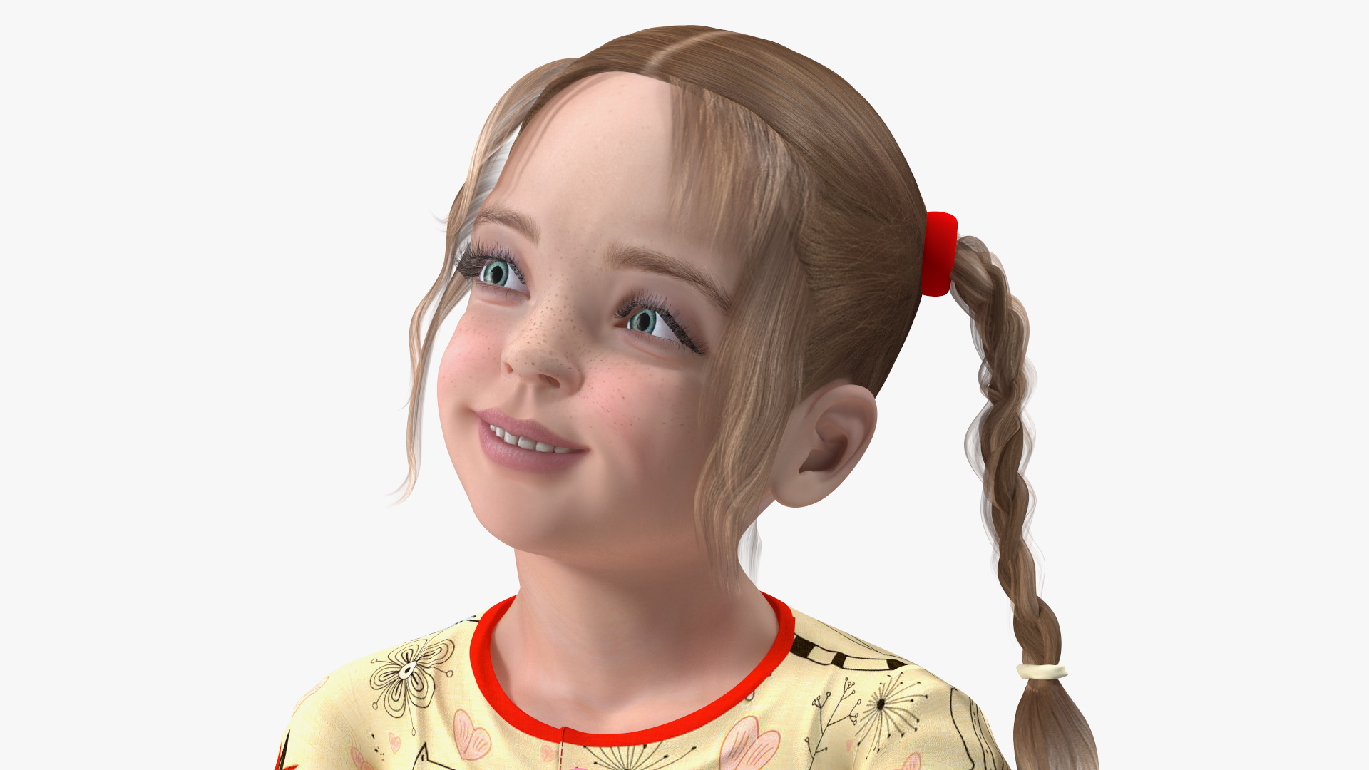 3D model Child Girl Pose