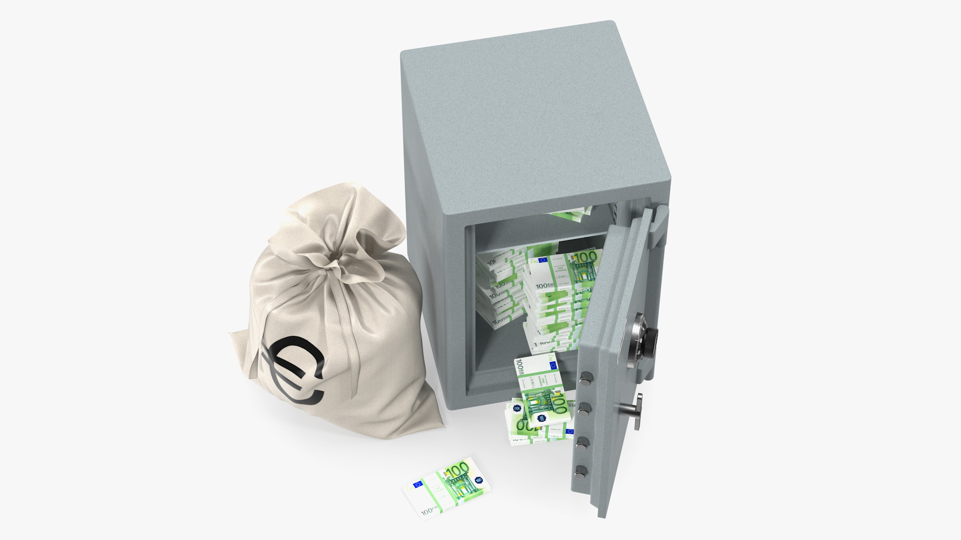 Safe With Euro 3D model