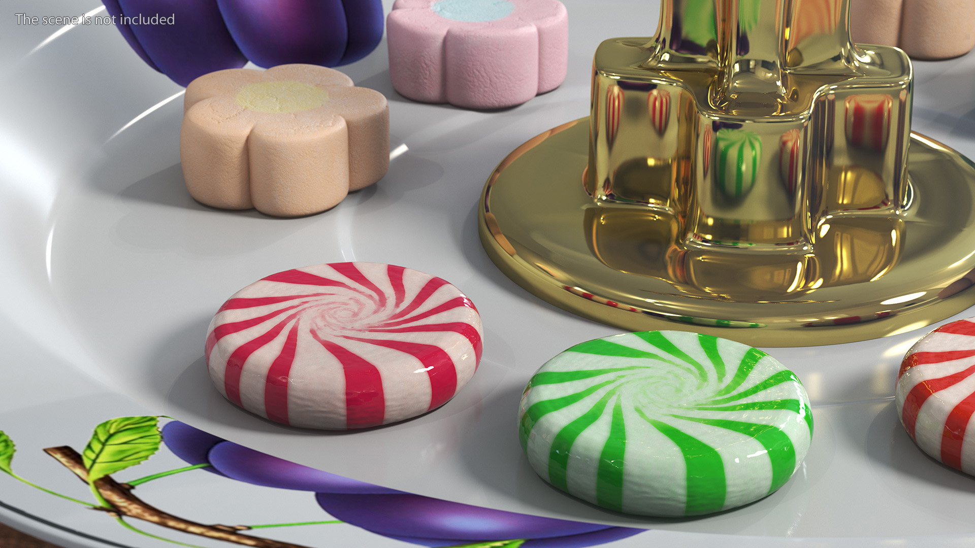 3D Pink Round Candy