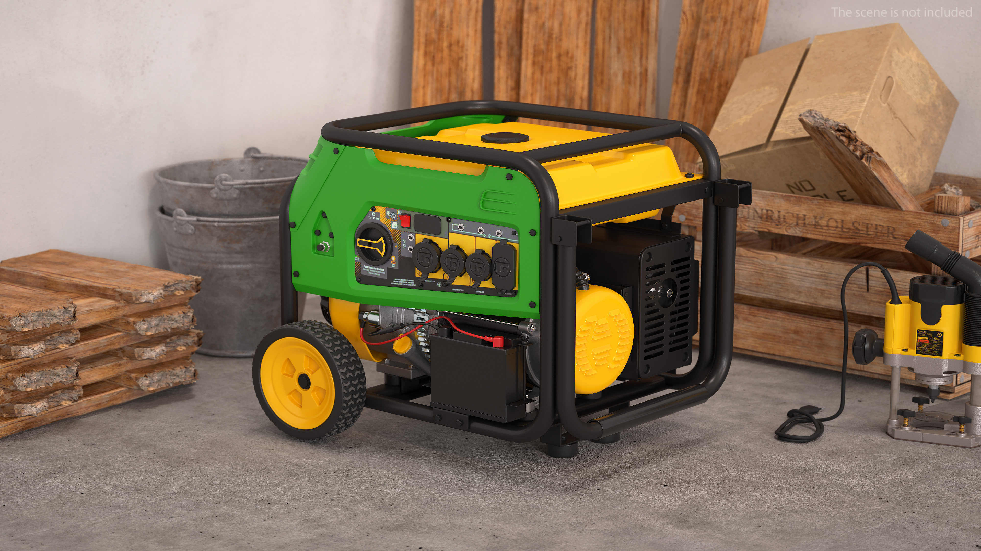 Portable Tri Fuel Generator 3D