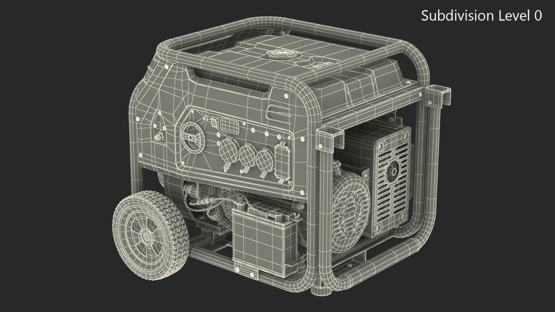 Portable Tri Fuel Generator 3D