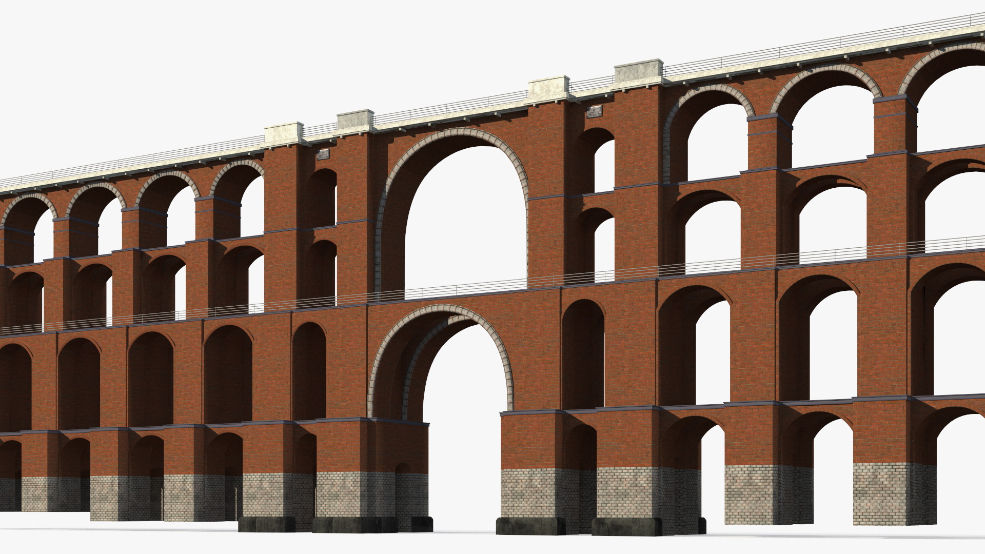 3D Goltzsch Viaduct German Railway Bridge model
