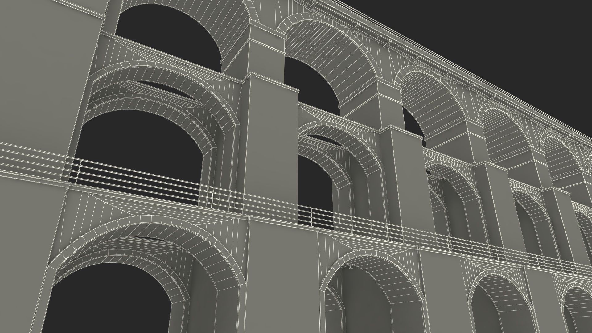 3D Goltzsch Viaduct German Railway Bridge model