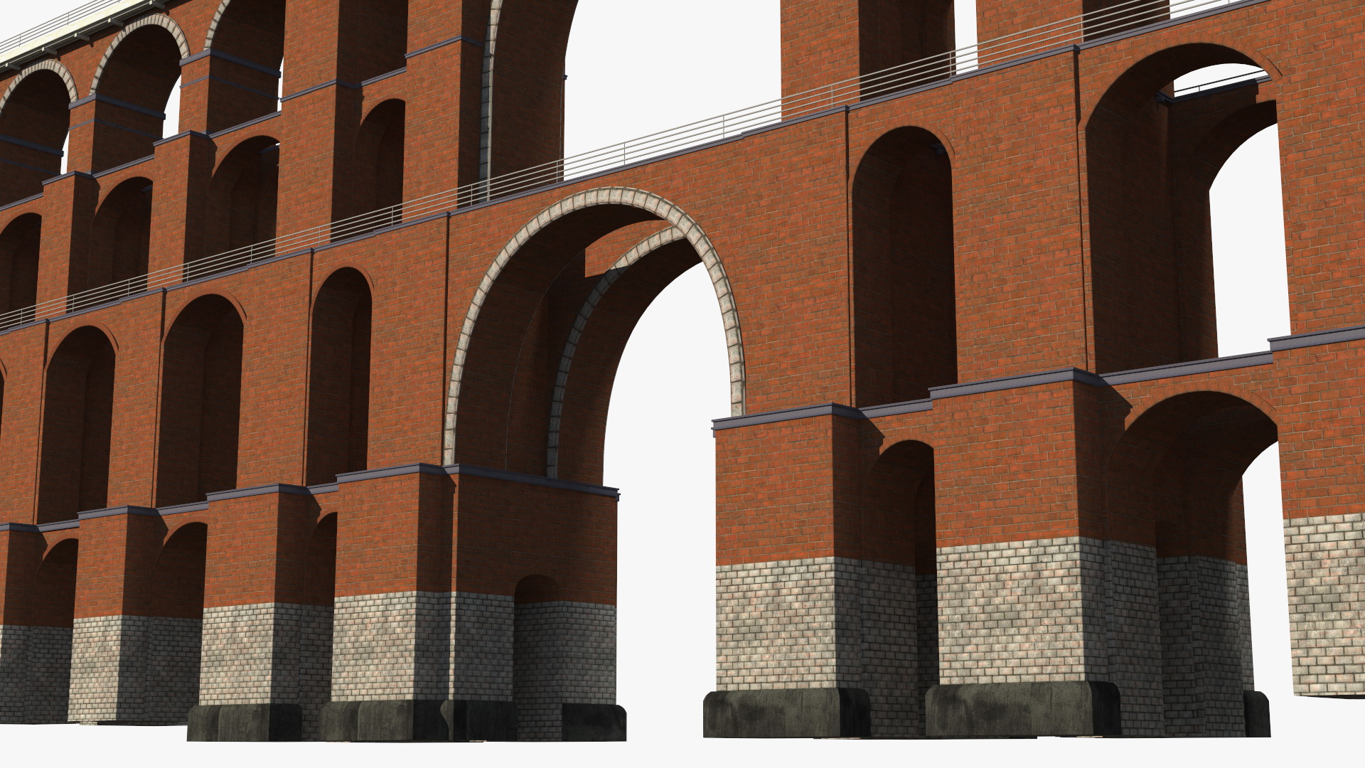 3D Goltzsch Viaduct German Railway Bridge model