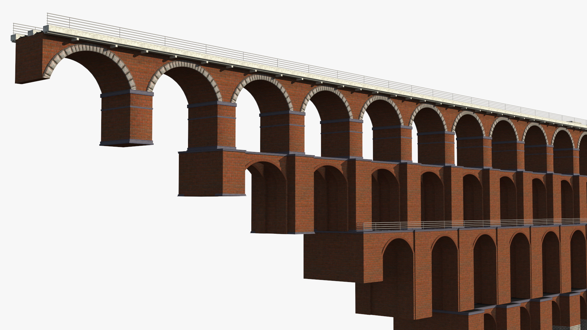 3D Goltzsch Viaduct German Railway Bridge model