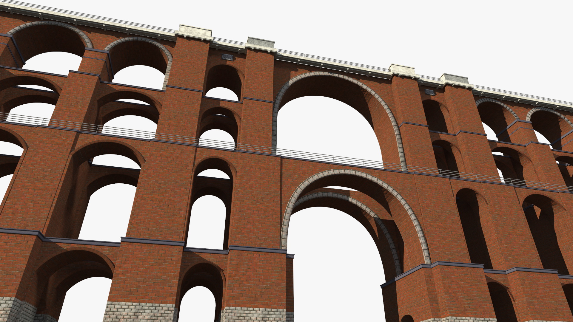 3D Goltzsch Viaduct German Railway Bridge model