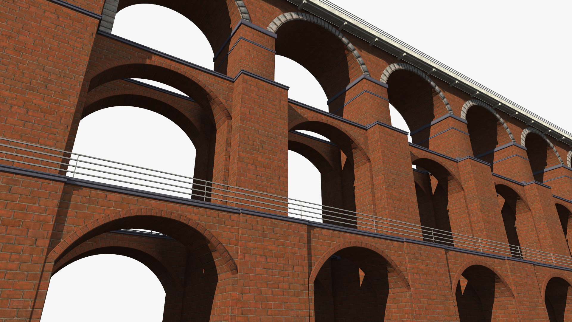 3D Goltzsch Viaduct German Railway Bridge model