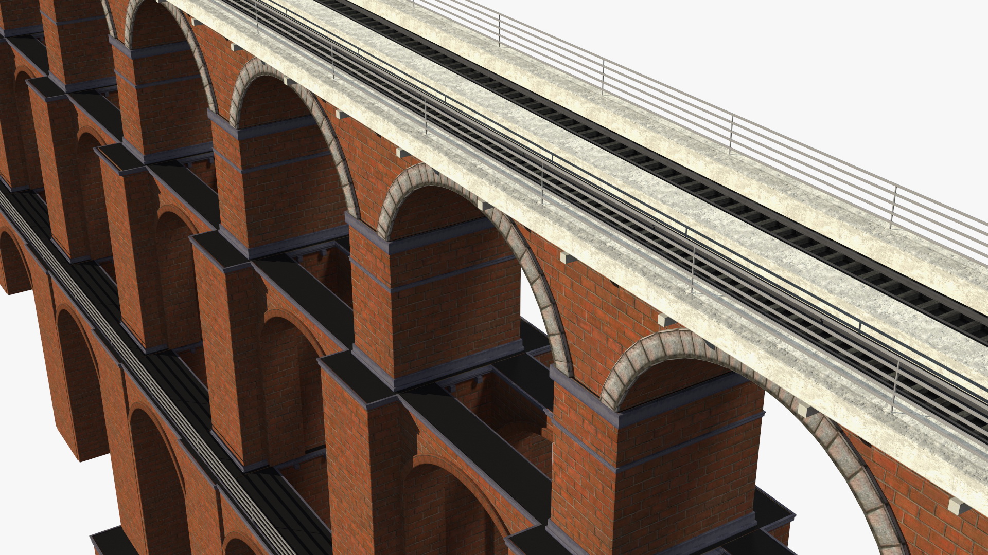 3D Goltzsch Viaduct German Railway Bridge model
