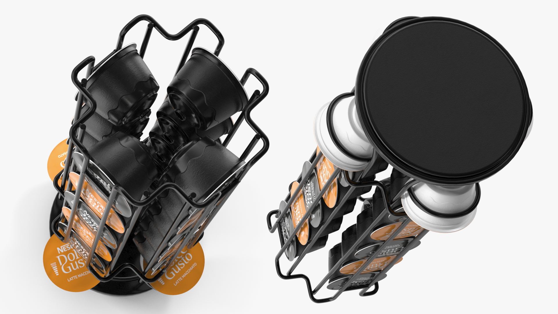 3D model Capsule Holder with Coffee Capsules