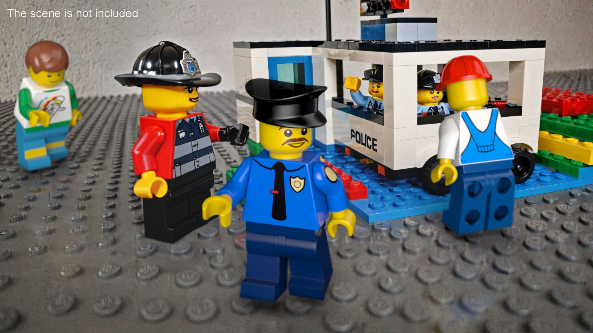 3D Minifigure LEGO Policeman Rigged for Maya