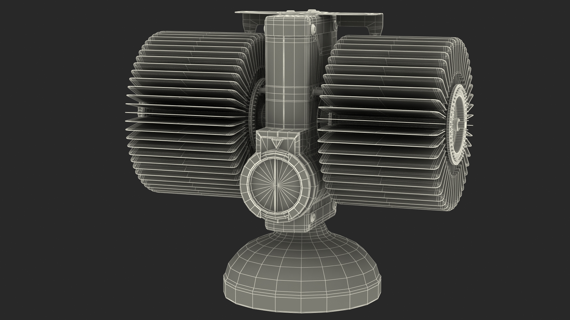 Flip Down Clock Neutral Position 3D
