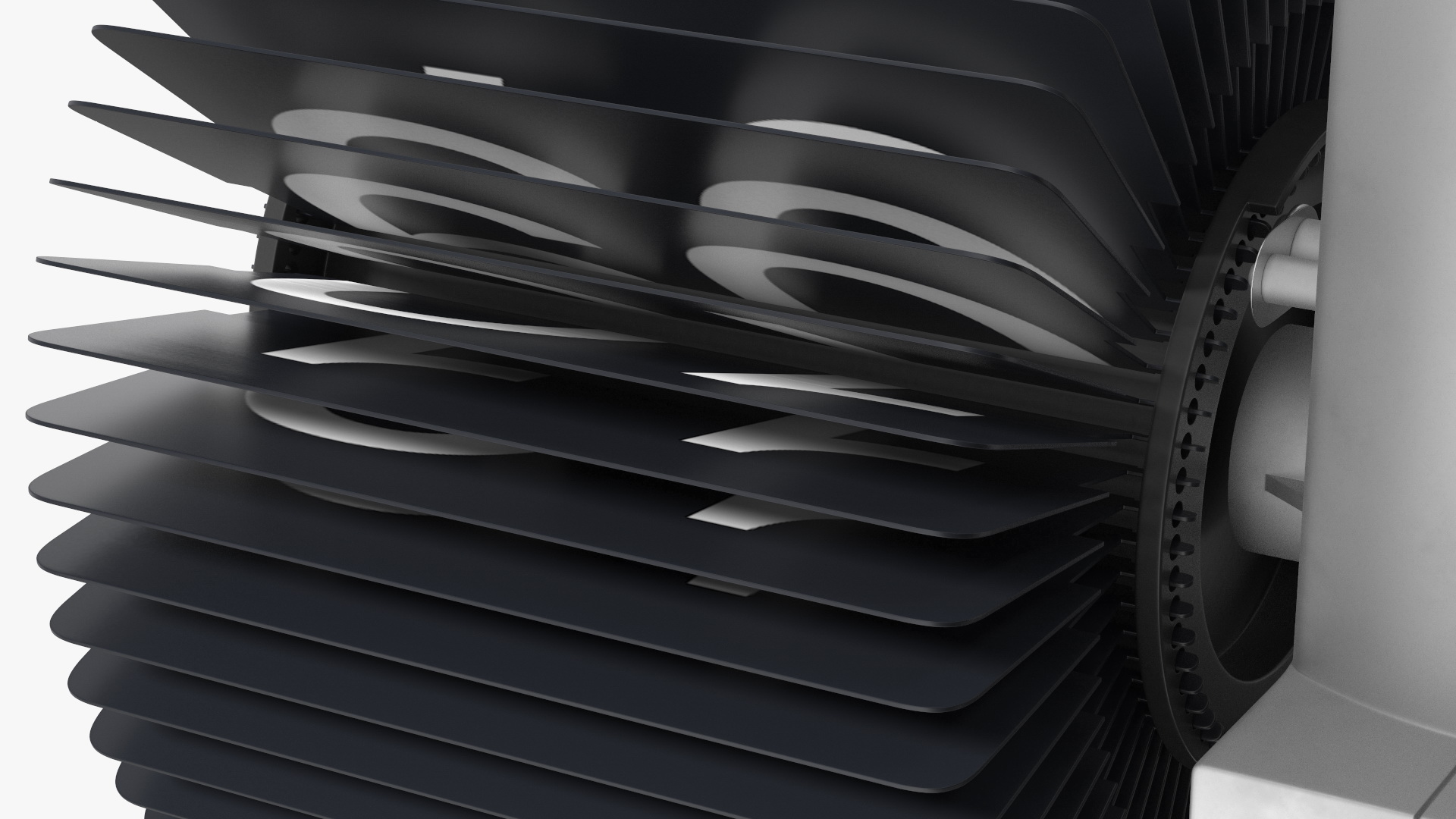 Flip Down Clock Neutral Position 3D