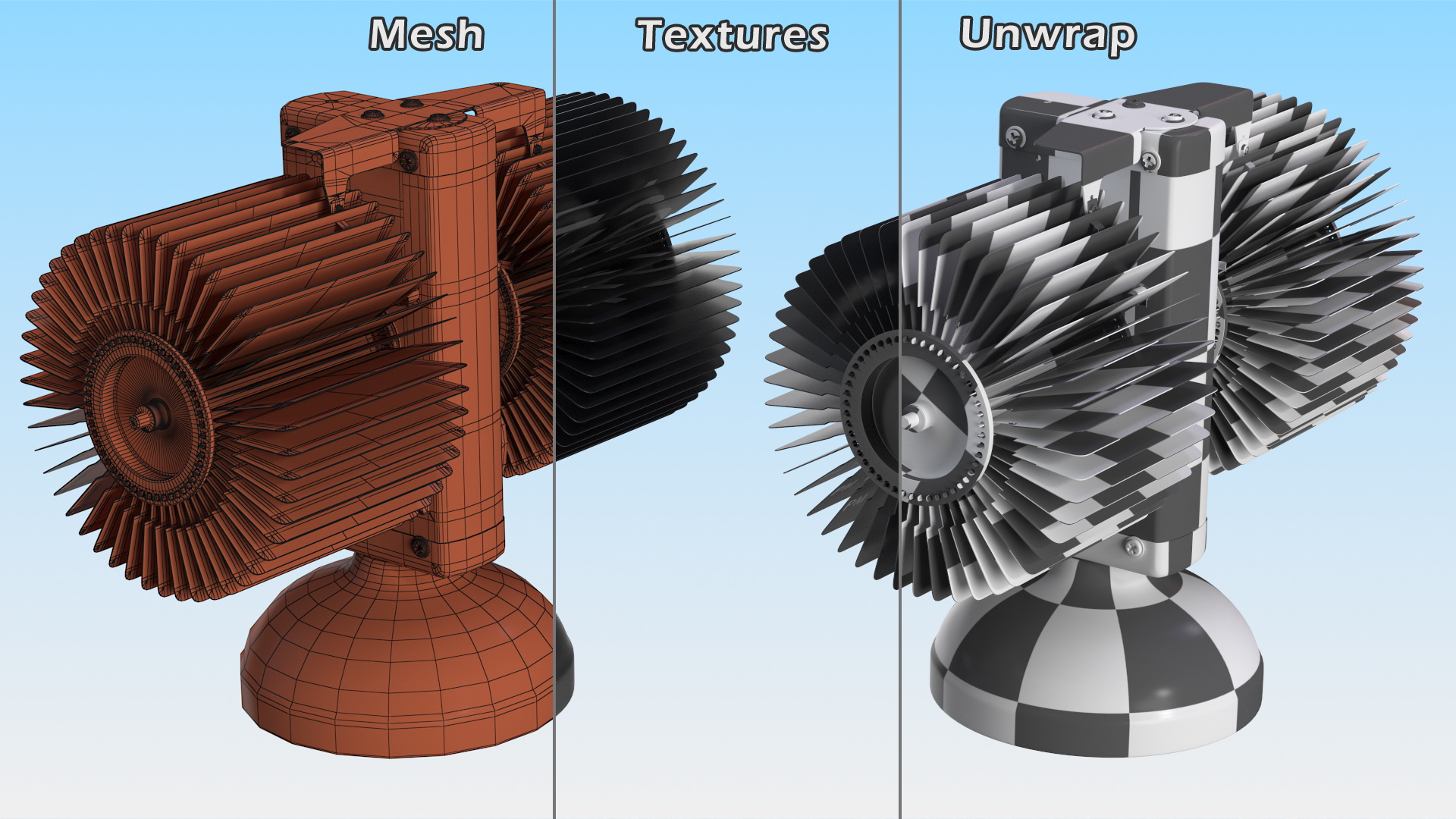 Flip Down Clock Neutral Position 3D