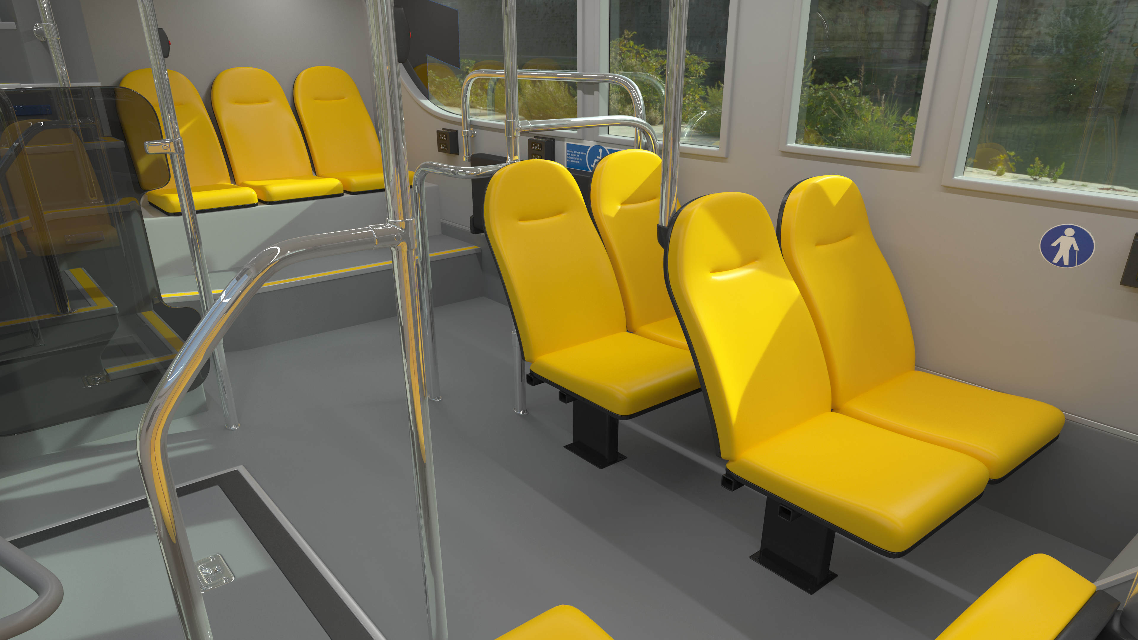 3D Open Top Double Decker Hop On Off Tour Bus Rigged for Maya model