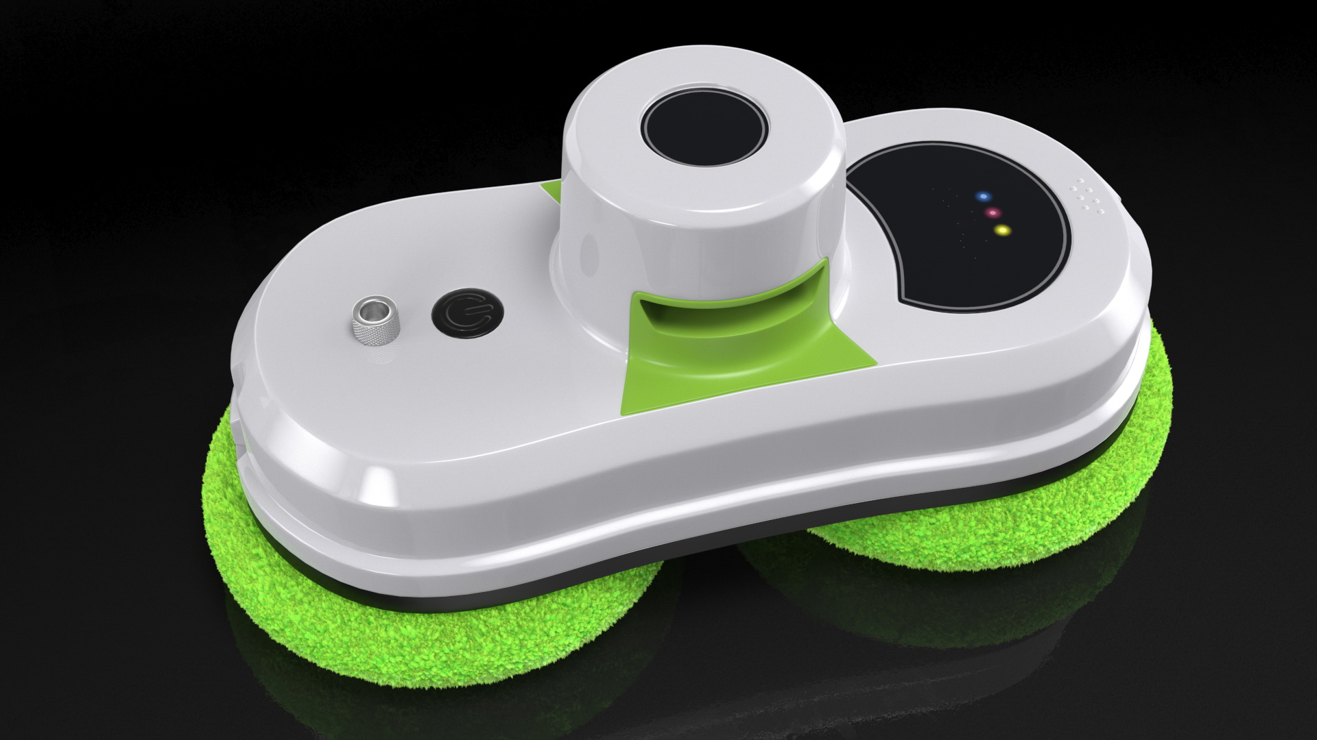 3D Robot Window Cleaner Generic Green Fur model