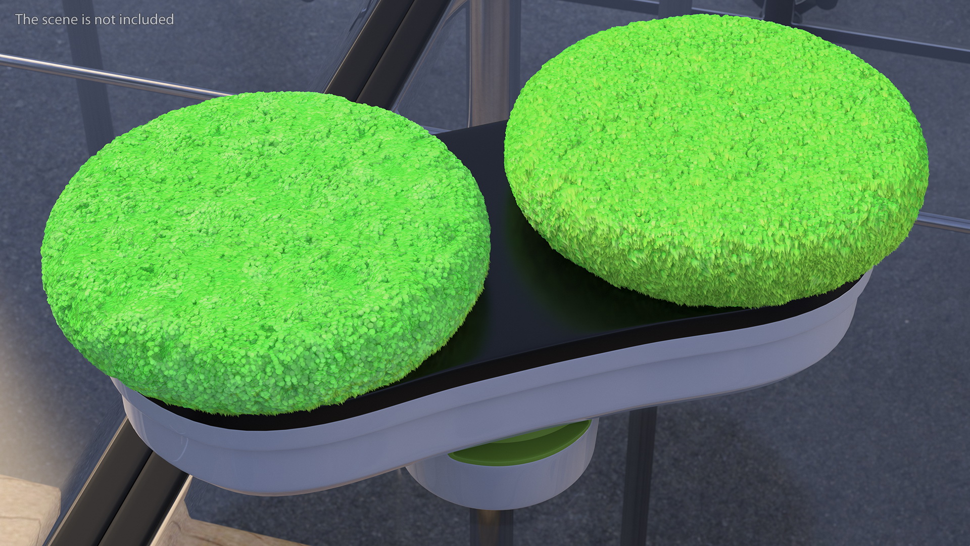 3D Robot Window Cleaner Generic Green Fur model